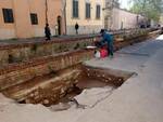 via del fosso lavori parapetti condotto pubblico