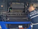 controlli polizia municipale autoarticolato ungherese