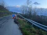 strada Sp 71 che collega la Frazione di Campori a San Pellegrino in Alpe