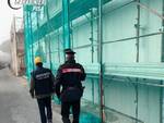 controlli dei carabinieri nei cantieri edili