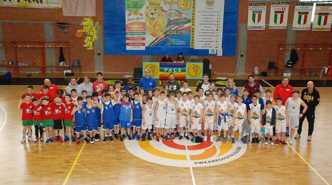 torneo internazionale di minibasket del Cefa Basket Castelnuovo