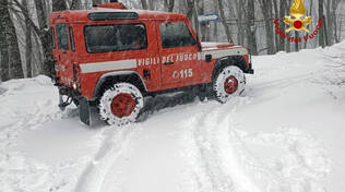 vigili del fuoco neve