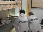 carabinieri all'ex hotel astor