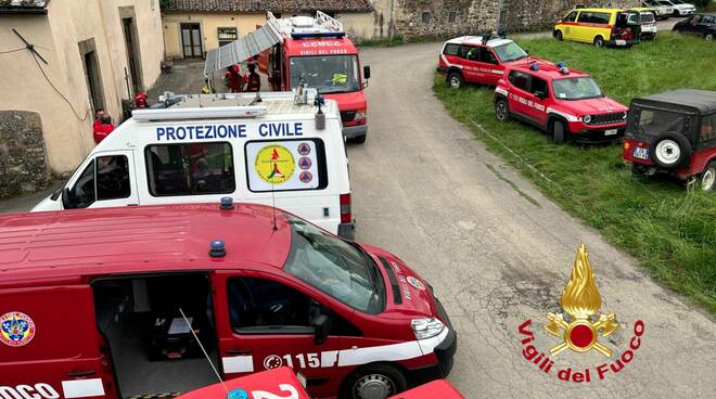 vigili del fuoco pontassieve ragazzo morto