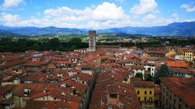 Lucca vista dall'alto