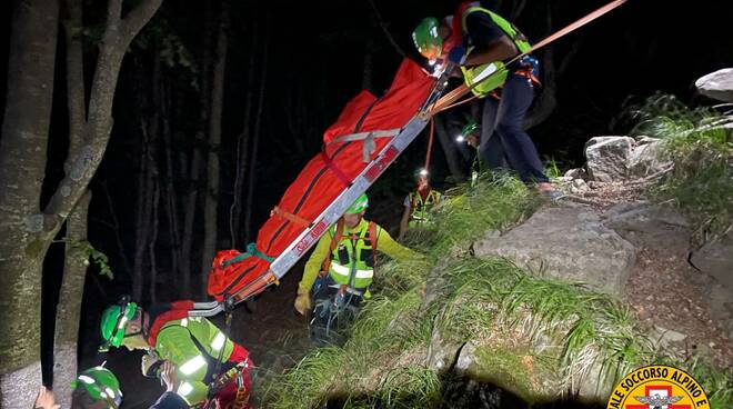 soccorso alpino notte 