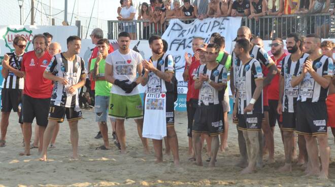 Viareggio beach soccer festa per lo scudetto