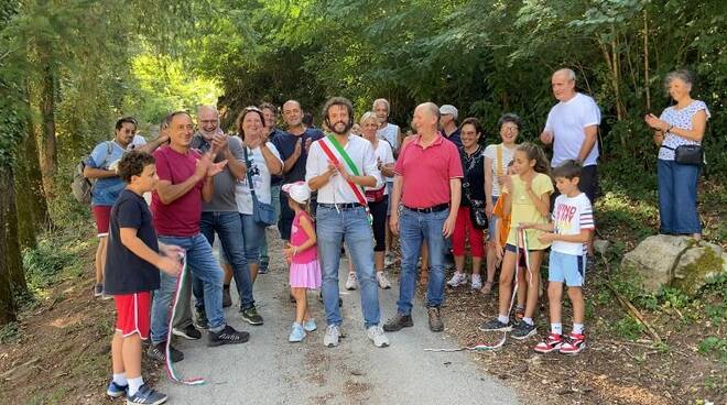 strada forestale tra Piano della Rocca e Rocca