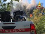 incendio bosco Le Piastre Prunetta