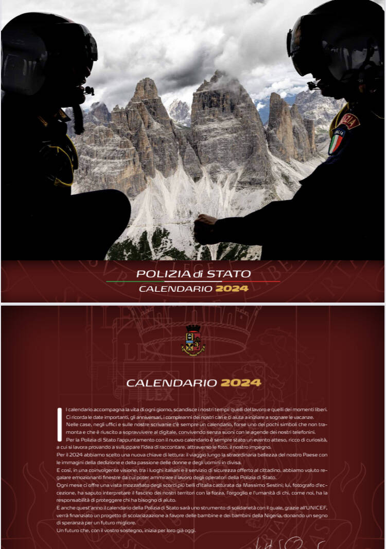 Polizia, presentato il calendario 2024 con gli scatti di Massimo Sestini -  Luccaindiretta
