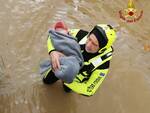 neonato salvato alluvione quarrata