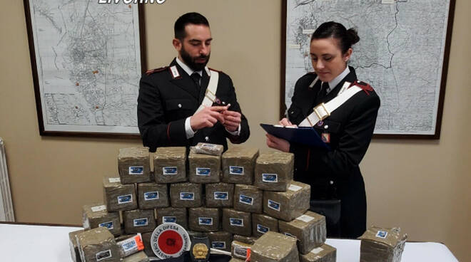 droga casello rosignano carabinieri 