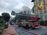 incendio vigili del fuoco montecatini 