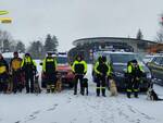 neve valanghe gdf cani vigili del fuoco