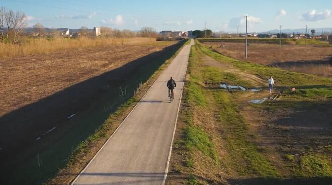 pista ciclopedonale Calcinaia - Pontedera