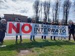 striscione contro parcheggio interrato a porta santa maria