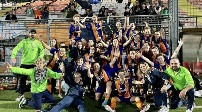 esultanza Sansovino Women Coppa Toscana femminile