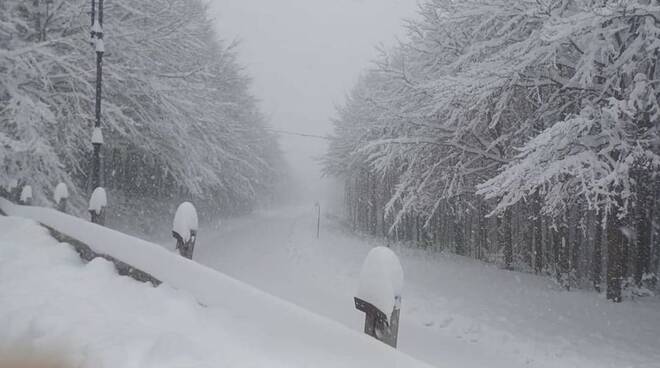 neve in alta garfagnana passo pradarena