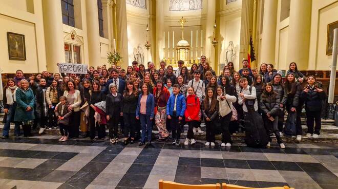 orchestra della scuola media Enrico Pea a Bruxelles