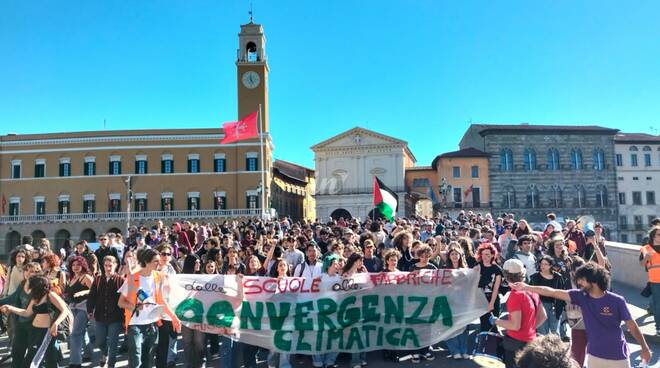 pisa, manifestazione studenti, università, palestina